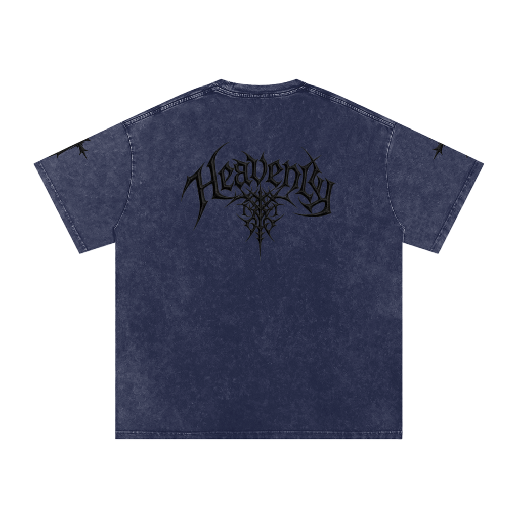 Heavenly chrome oversized t-shirt black