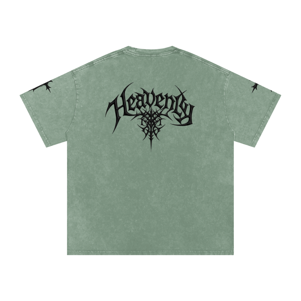 Heavenly chrome oversized t-shirt black