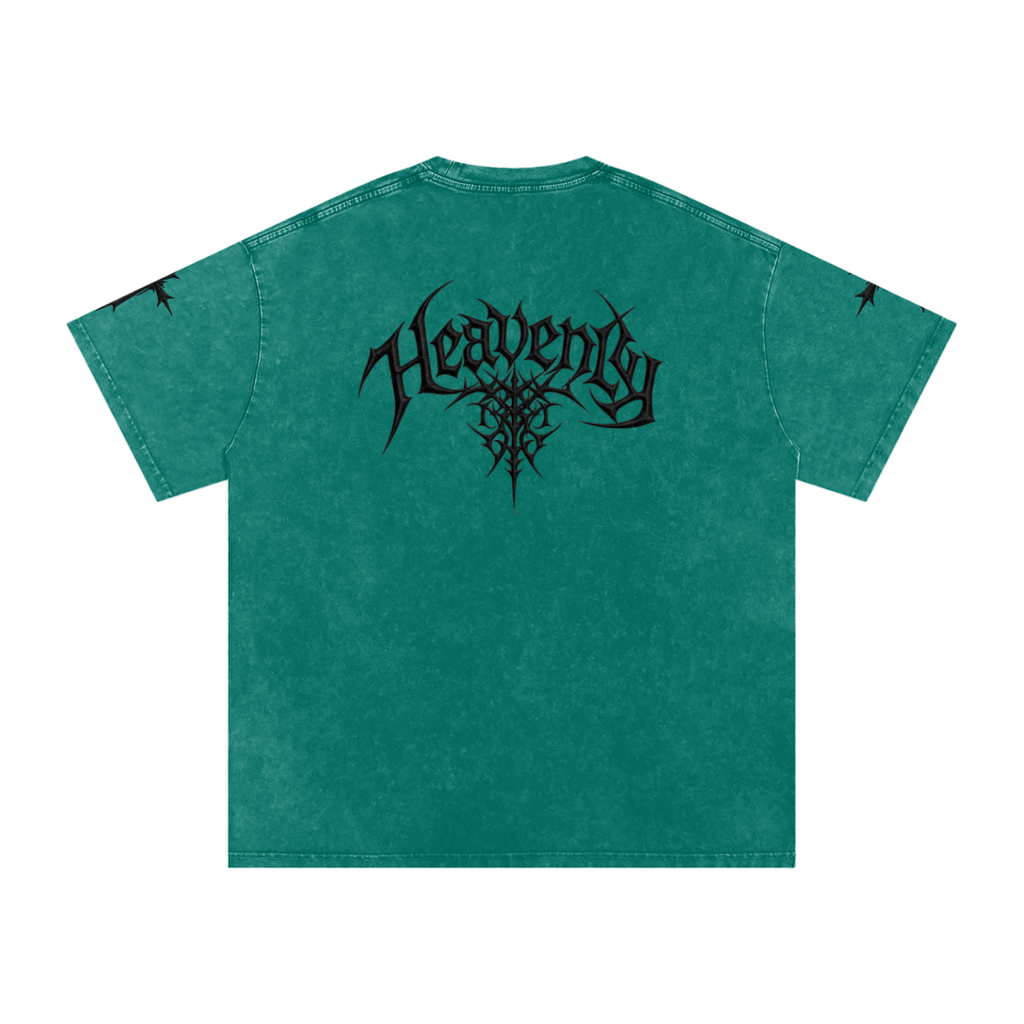 Heavenly chrome oversized t-shirt black