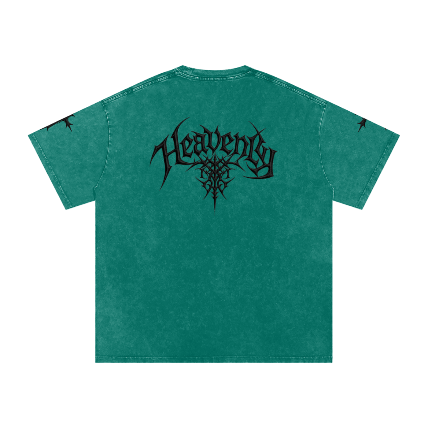Heavenly chrome oversized t-shirt black