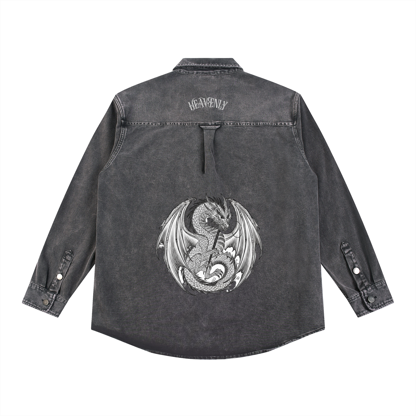 Heavenly fantasy denim button up