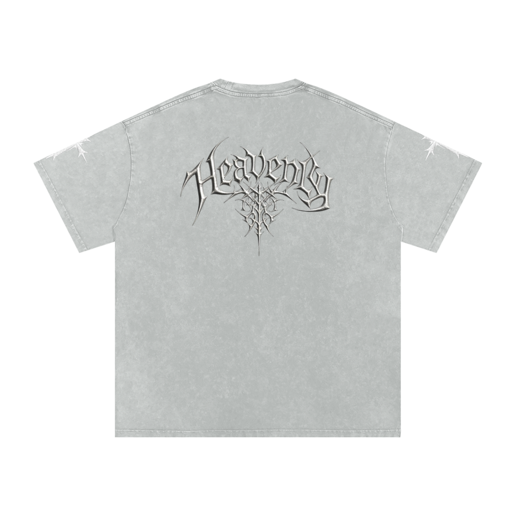 Heavenly chrome oversized t-shirt white