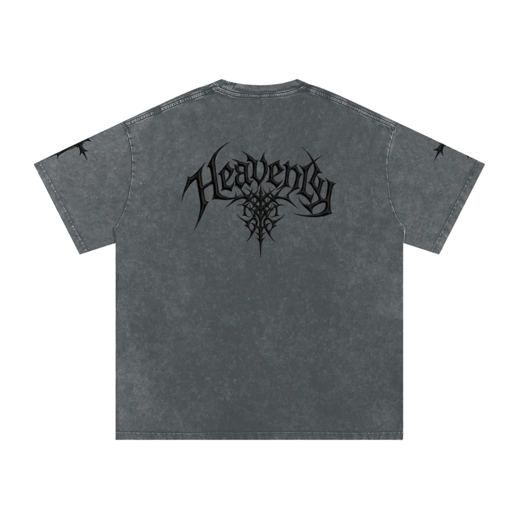 Heavenly chrome oversized t-shirt black