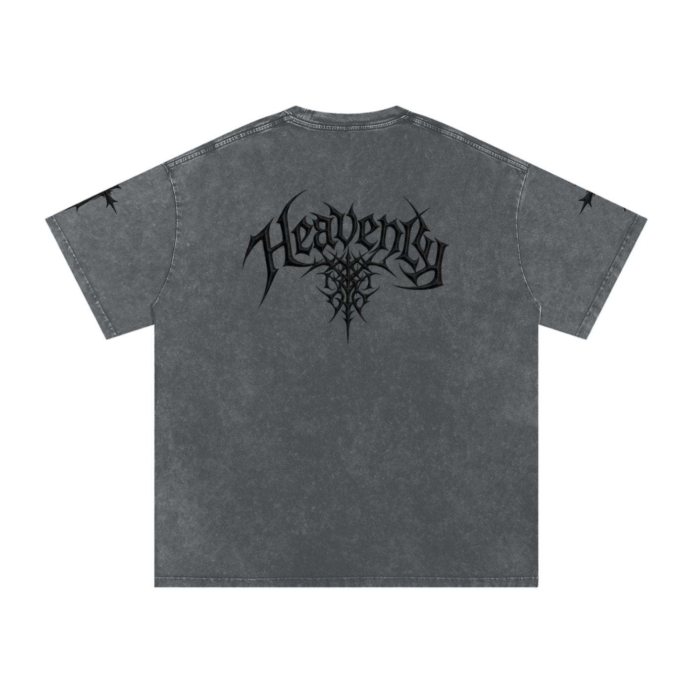 Heavenly chrome oversized t-shirt black