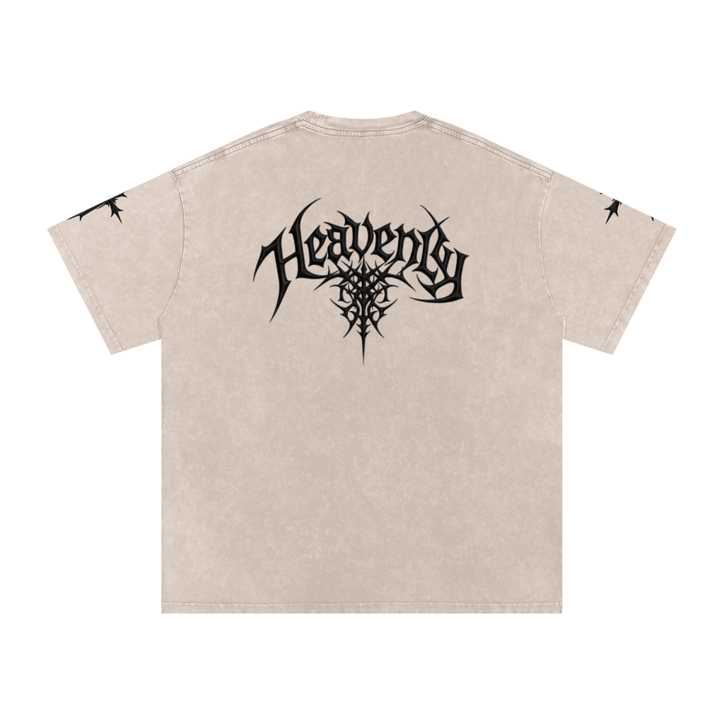 Heavenly chrome oversized t-shirt black