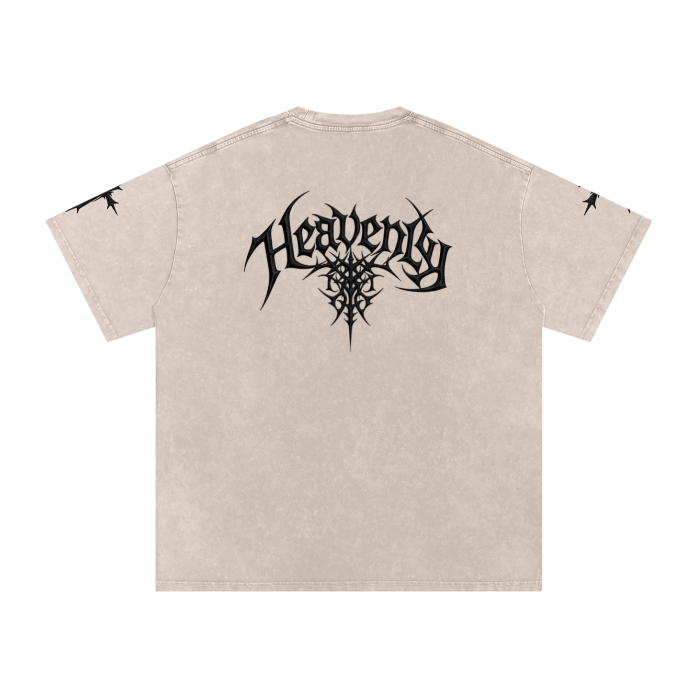 Heavenly chrome oversized t-shirt black