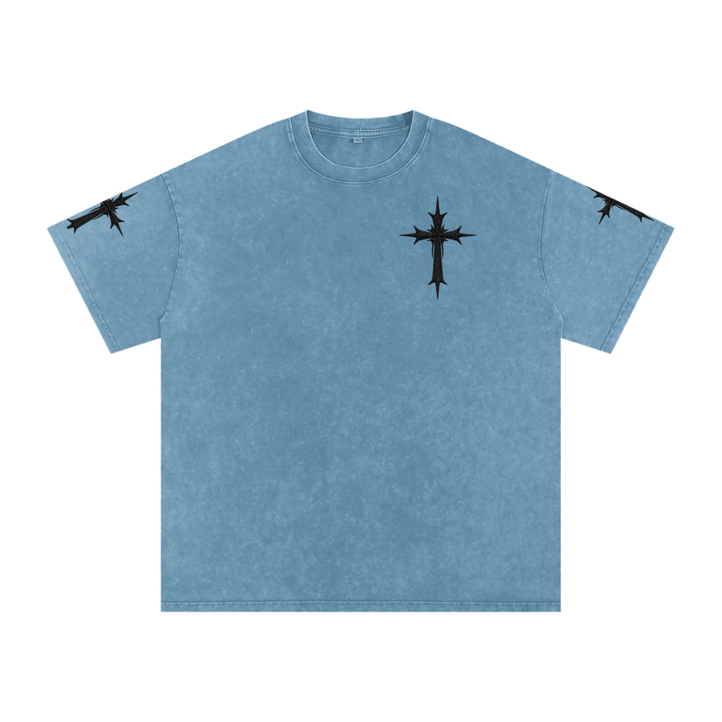 Heavenly chrome oversized t-shirt black