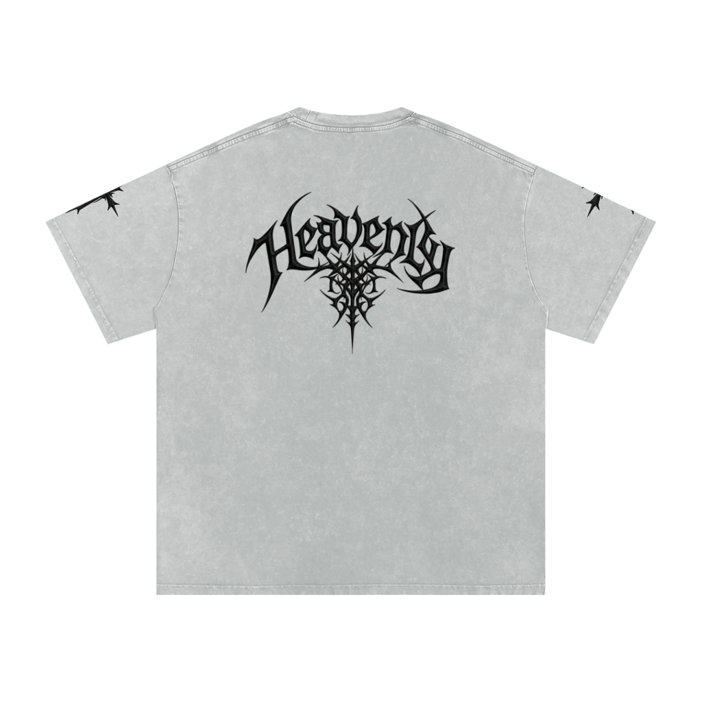 Heavenly chrome oversized t-shirt black