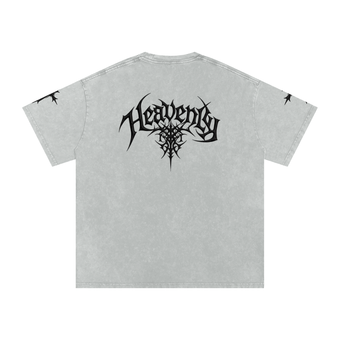 Heavenly chrome oversized t-shirt black