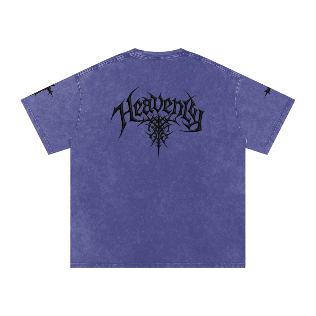 Heavenly chrome oversized t-shirt black