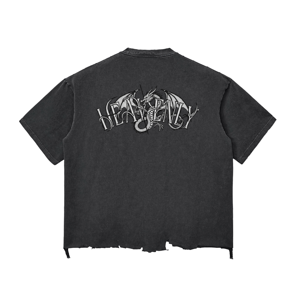 Heavenly ripped hem tee