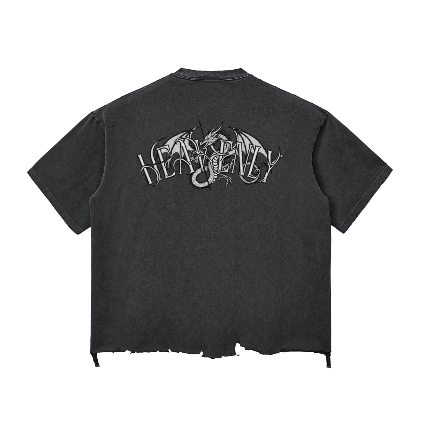 Heavenly ripped hem tee