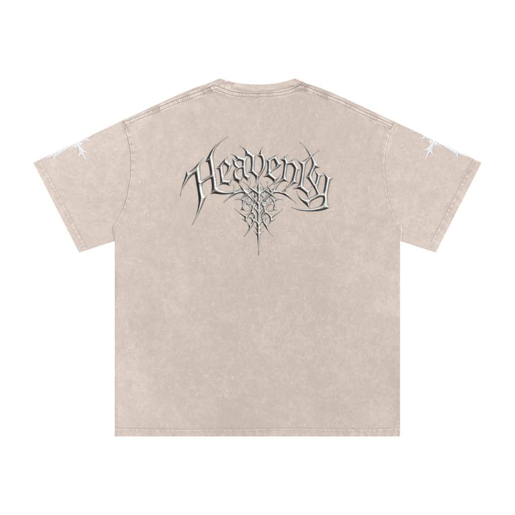 Heavenly chrome oversized t-shirt white