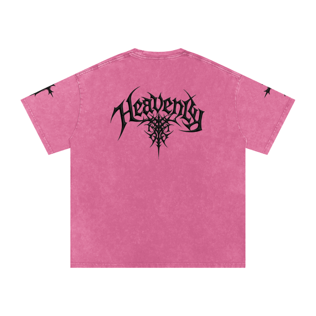 Heavenly chrome oversized t-shirt black