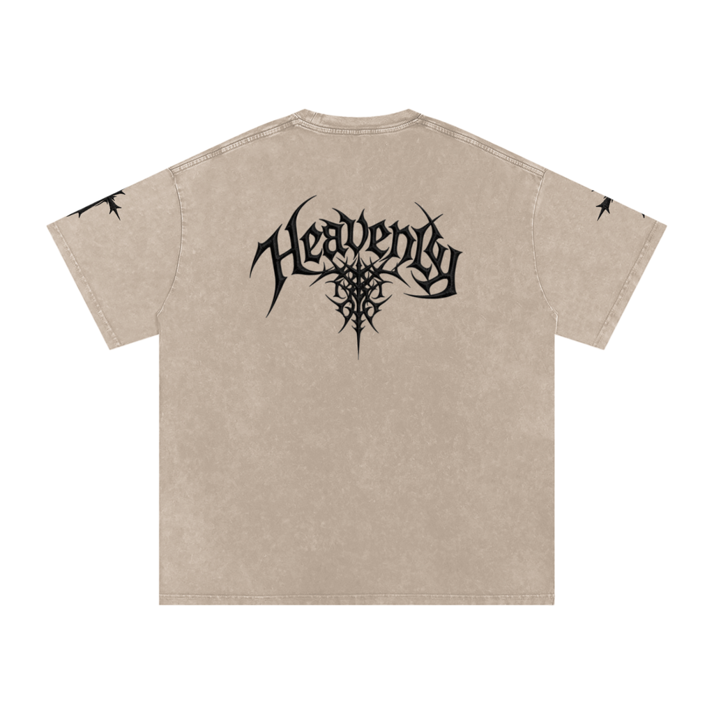 Heavenly chrome oversized t-shirt black