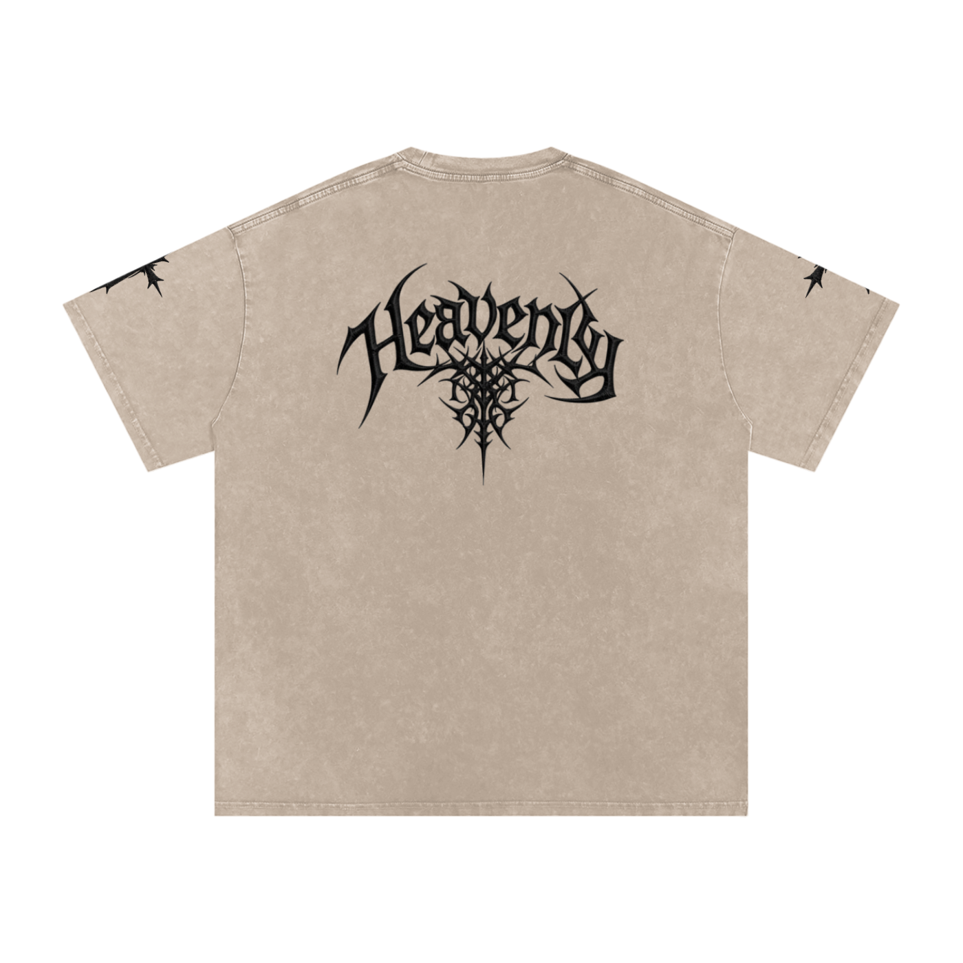 Heavenly chrome oversized t-shirt black