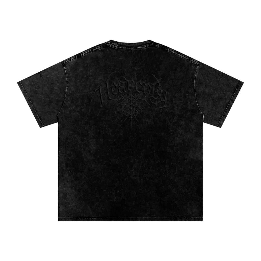 Heavenly chrome oversized t-shirt black