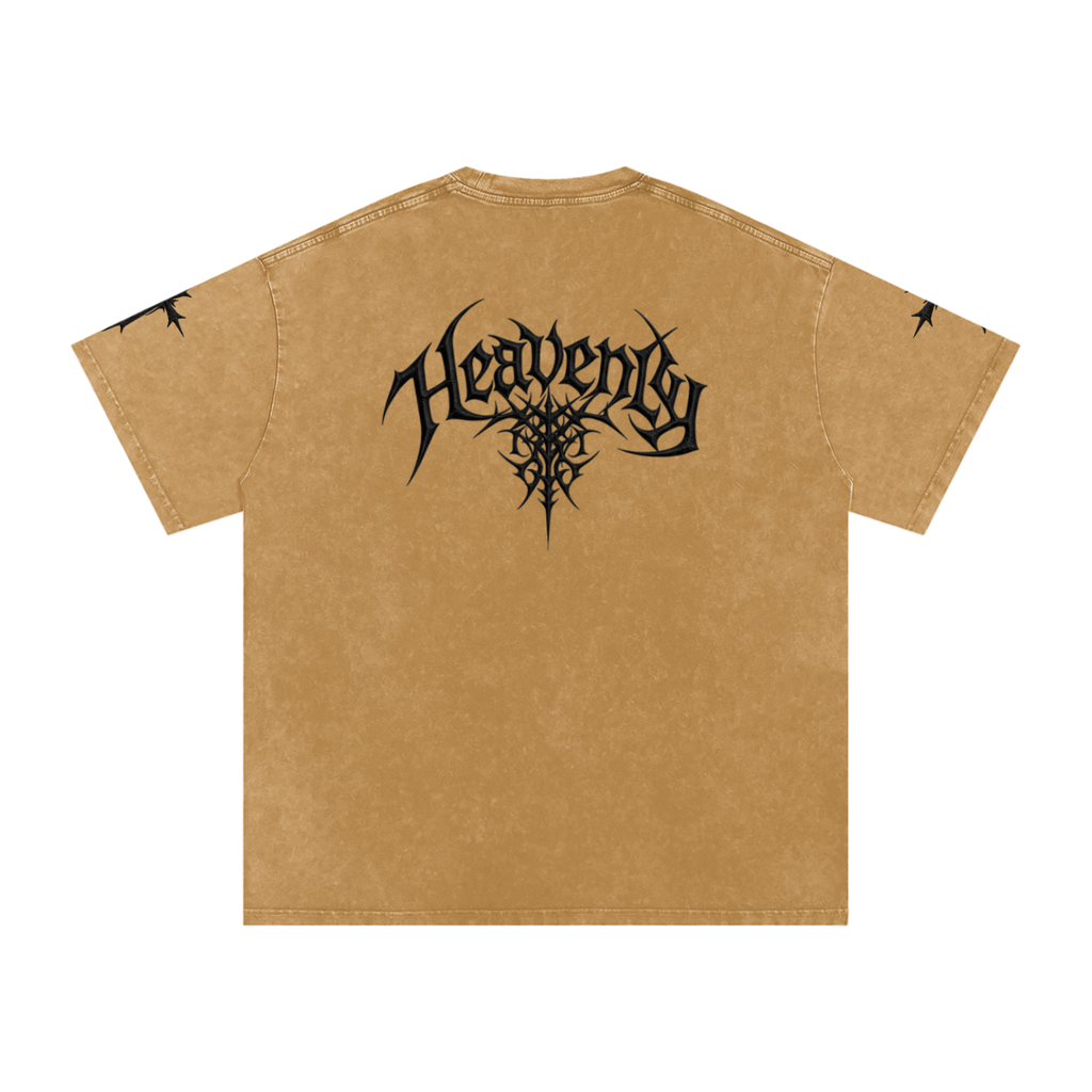 Heavenly chrome oversized t-shirt black