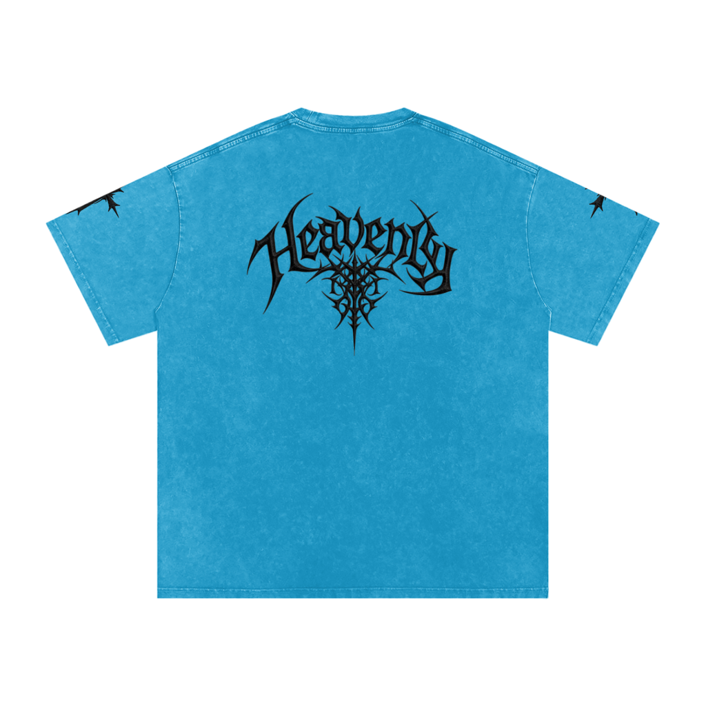 Heavenly chrome oversized t-shirt black