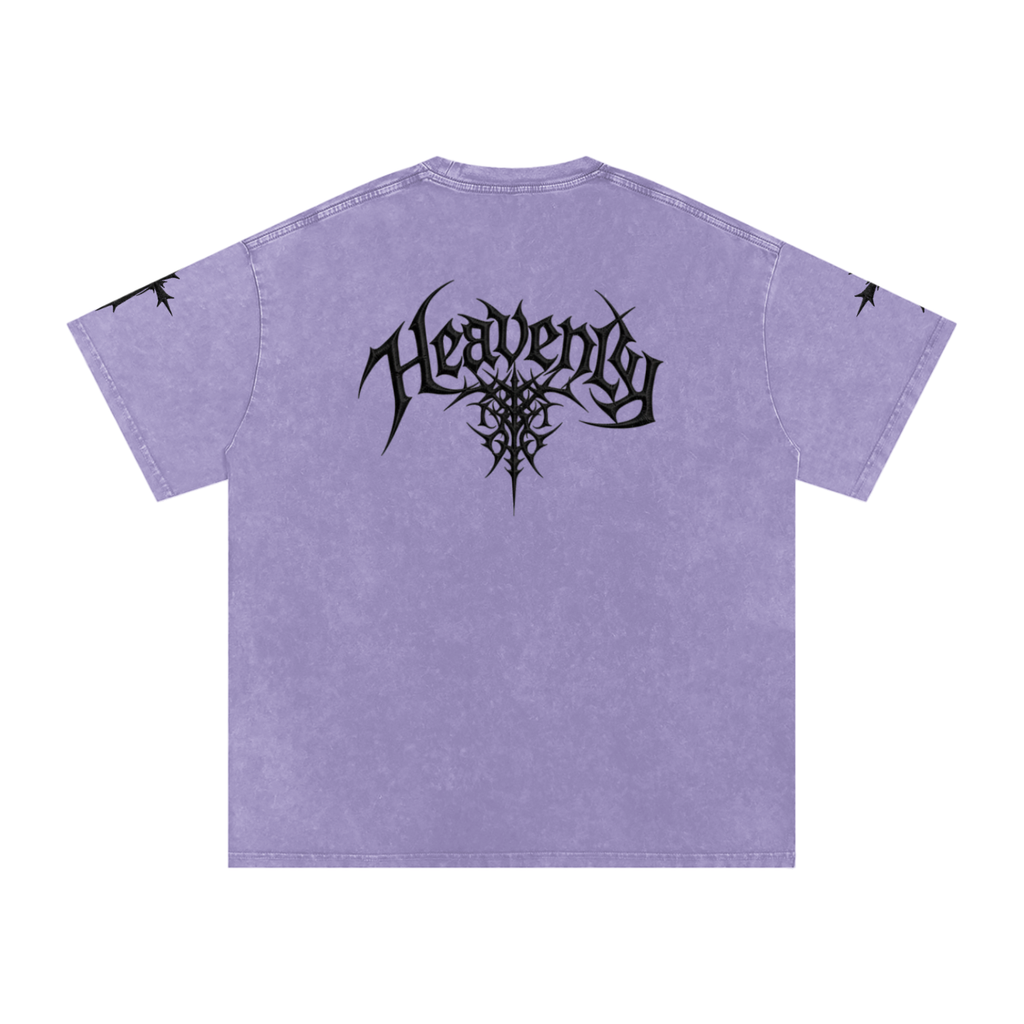 Heavenly chrome oversized t-shirt black