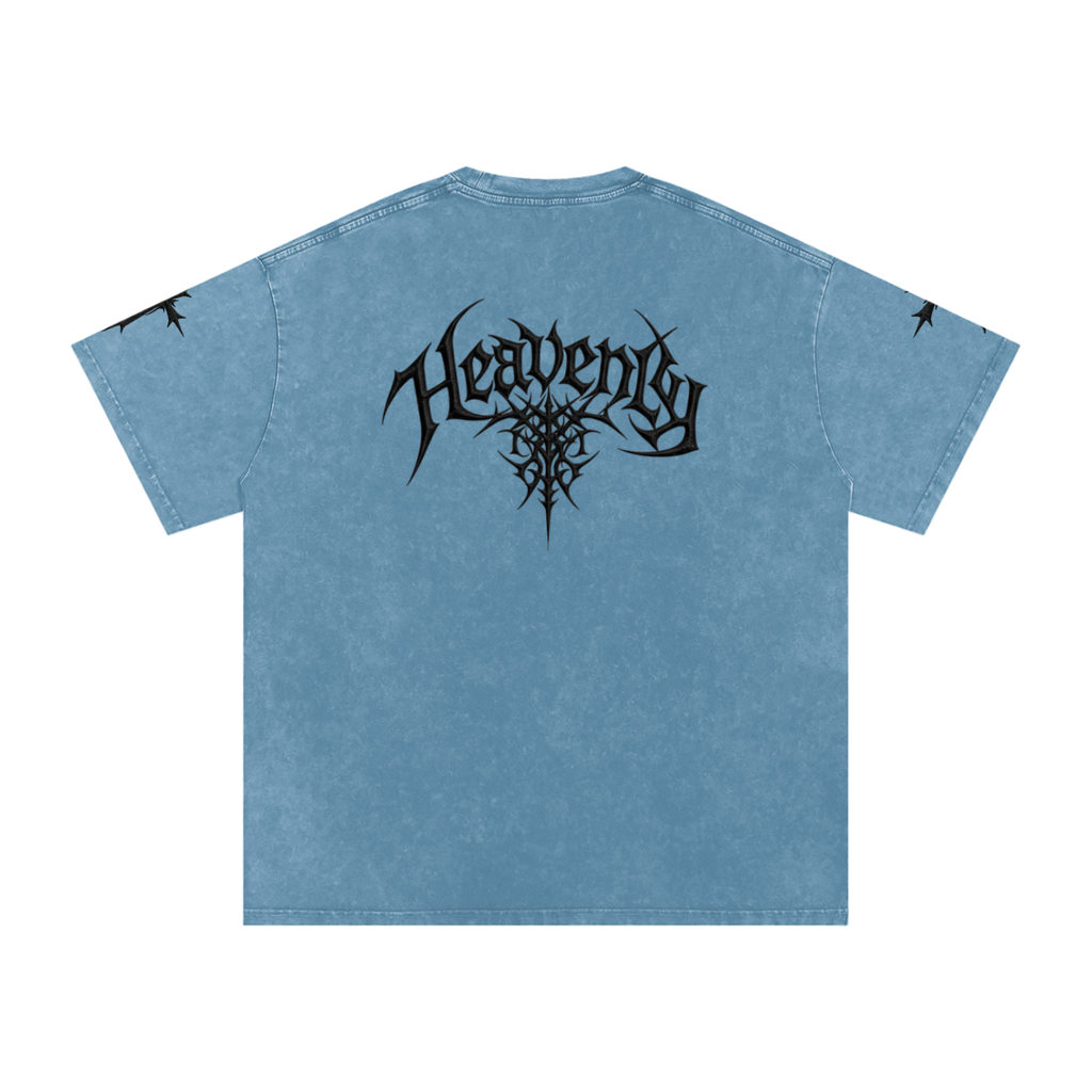 Heavenly chrome oversized t-shirt black