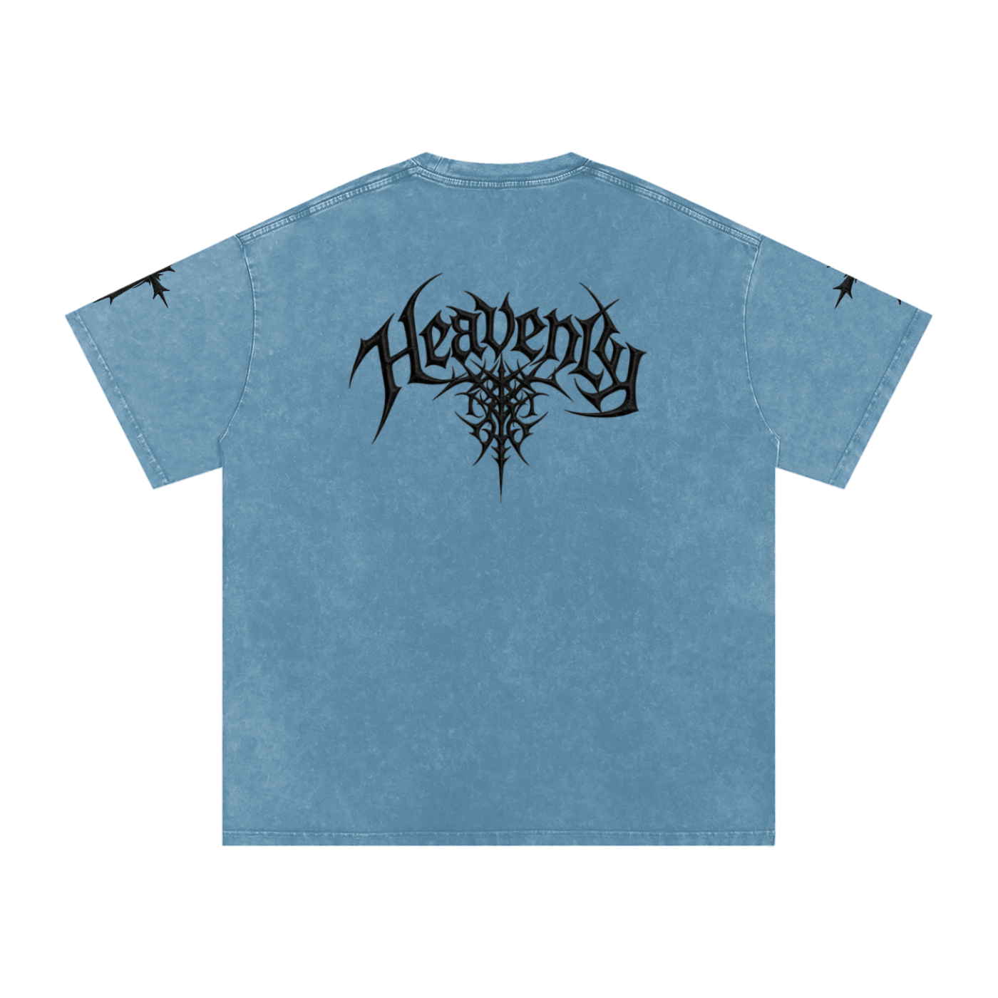 Heavenly chrome oversized t-shirt black