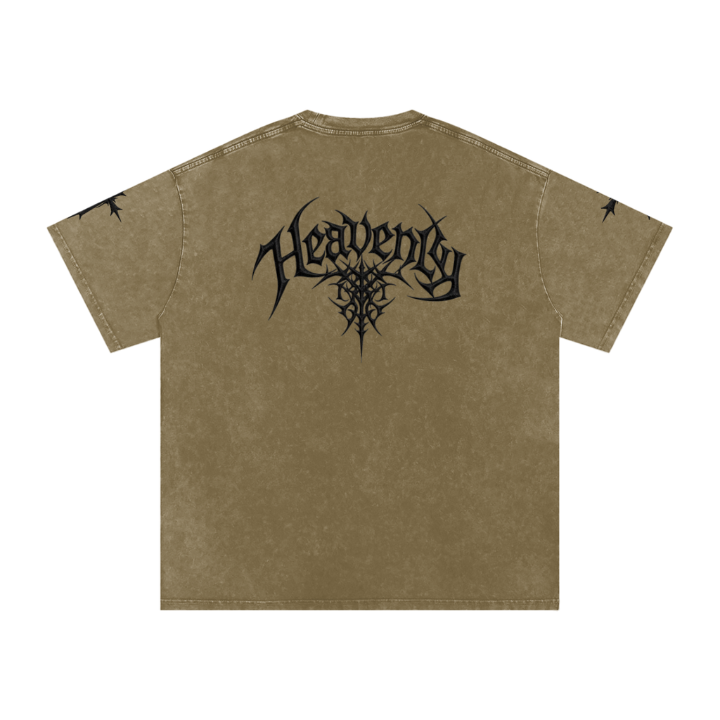 Heavenly chrome oversized t-shirt black